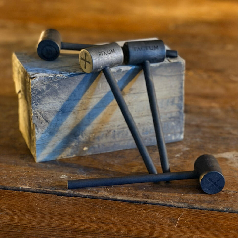 Handmade ritual gavel for declarations, The Declarant by WMFrewolfe
